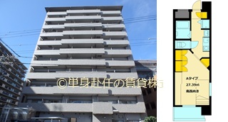 JR東西線御幣島駅、家具付き賃貸マンション、ハイム千舟、単身赴任の賃貸株式会社、トップA