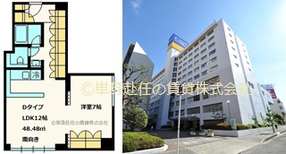 メゾン淀川、Dタイプ、家具付き賃貸マンション、単身赴任の賃貸株式会社、担当田野上、トップ
